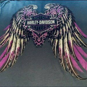 NEW HARLEY DAVIDSON BLING ROAD ANGLE WINGS  TOP. Never worn